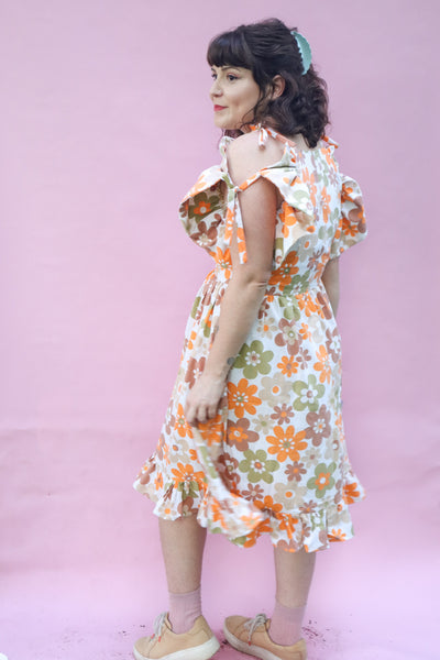 Marshmallow Dress - Retro Floral