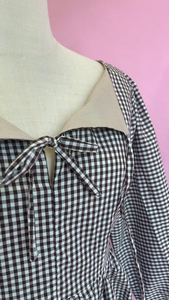 Sierra Dress - Brown Gingham