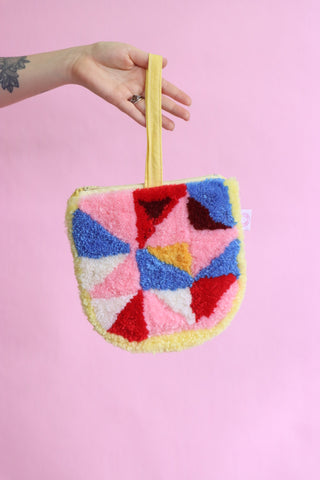 Patchwork Tuilt Clutch - Sunny Slice