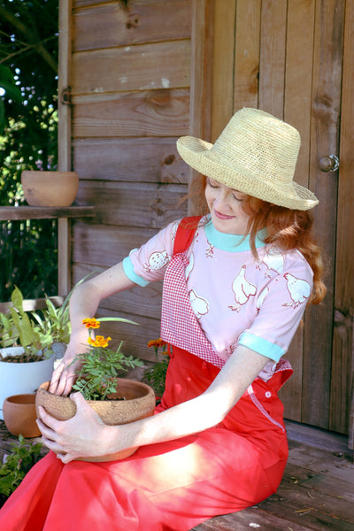 Gatherer Overalls - Cherry Red