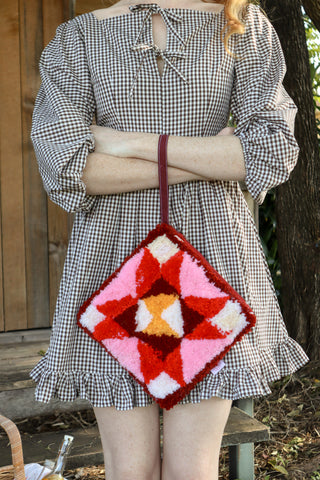 Patchwork Tuilt Clutch - Cake Time