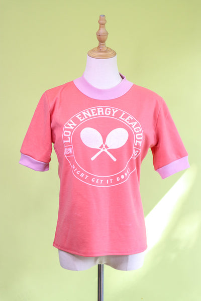 Low Energy League Tshirt - Fake Sports - Pink