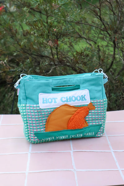 Hot Chook Bag - Seafoam Waffle