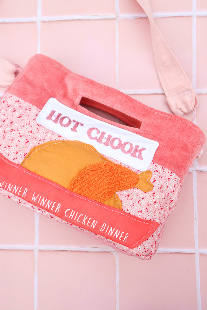 Hot Chook Bag - Pink Corduroy