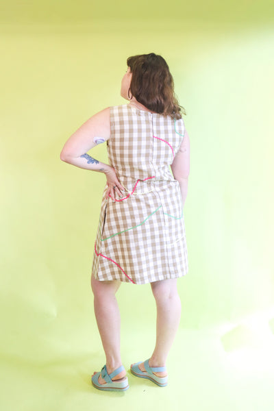 Ric Rac Shift Dress - Gingham