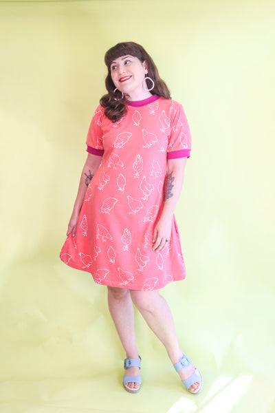 Chook Dress - Dark Pink