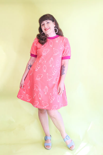 Chook Dress - Dark Pink