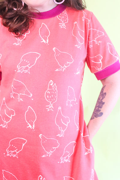 Chook Dress - Dark Pink