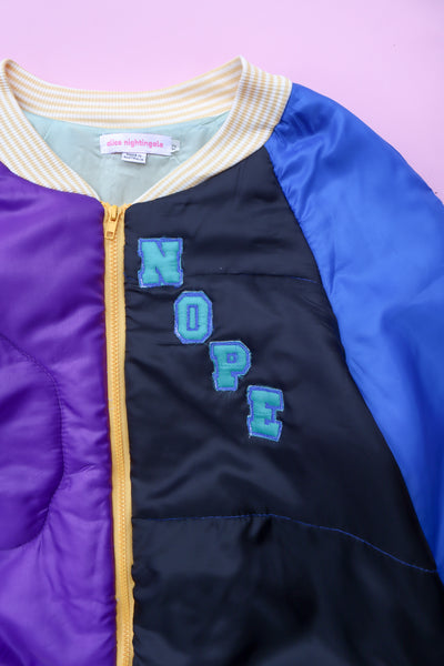 Nope Puffy - Blue + Black