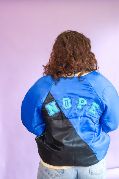 Nope Puffy - Blue + Black