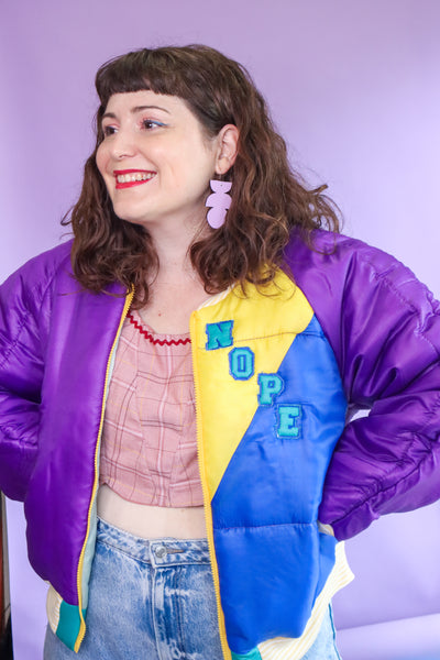 Nope Puffy - Purple + Blue
