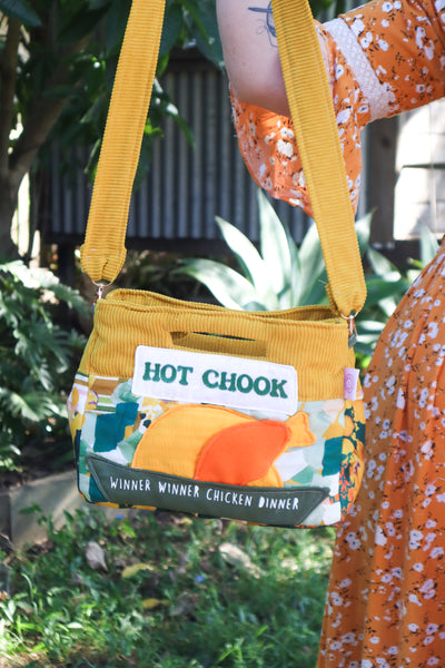 Hot Chook Bag - Golden Collage