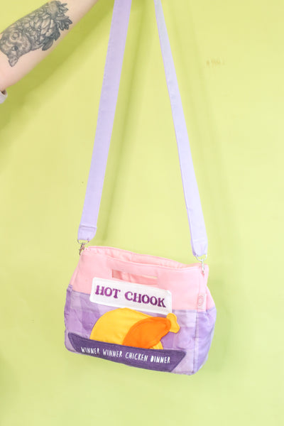 Hot Chook Bag - Pink + Purple Check