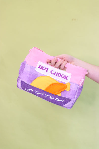 Hot Chook Bag - Pink + Purple Check
