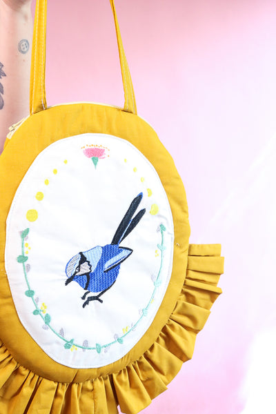 Quilted Cameo Bag - Fairy Wren