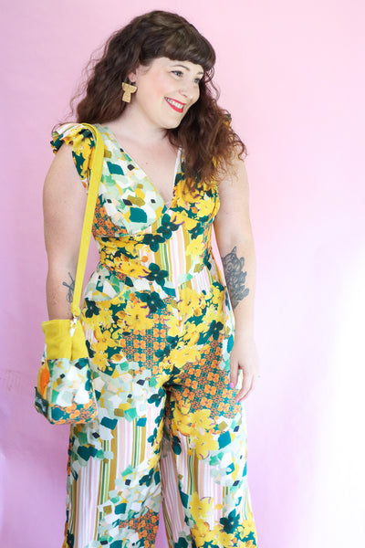 Golden Collage Jumpsuit