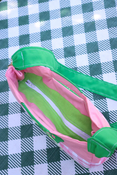 Grape Bag - Pink Gingham