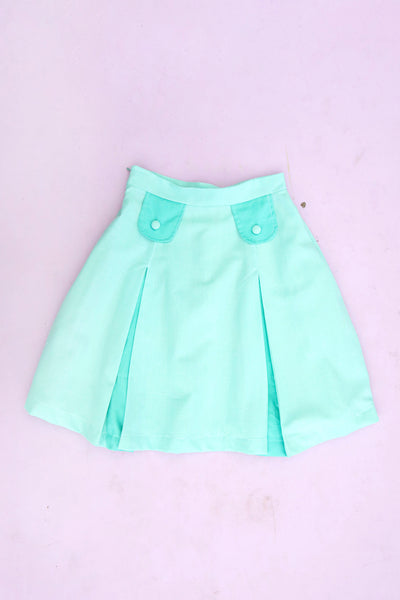 Miss Ithaca Skirt - Mint Two Tone
