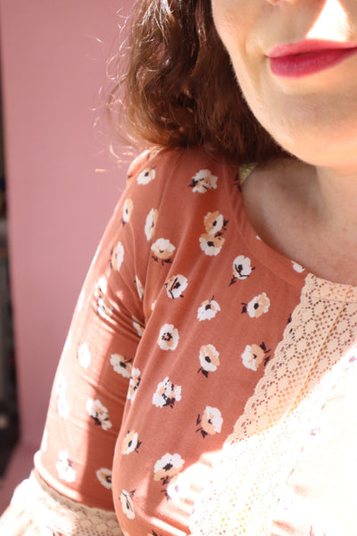 Stevie Dress - Dusty Pink Garden