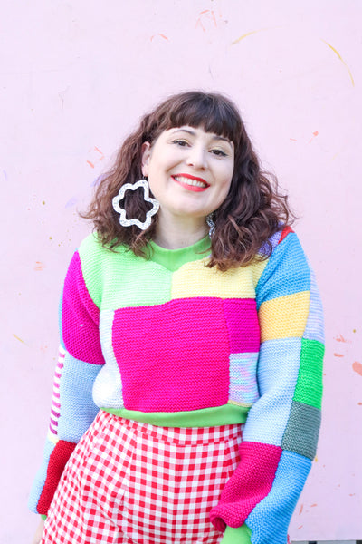 Marnie Crochet Blanket Jumper - One of a kind