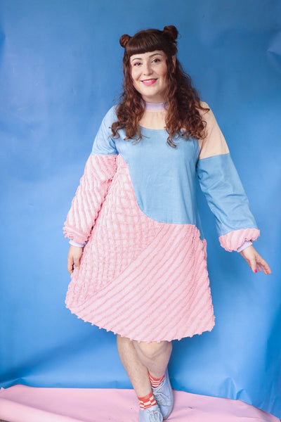 Space Race Dress - Pastel Waves