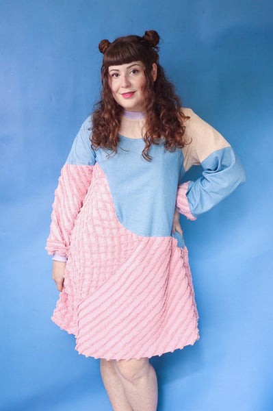 Space Race Dress - Pastel Waves