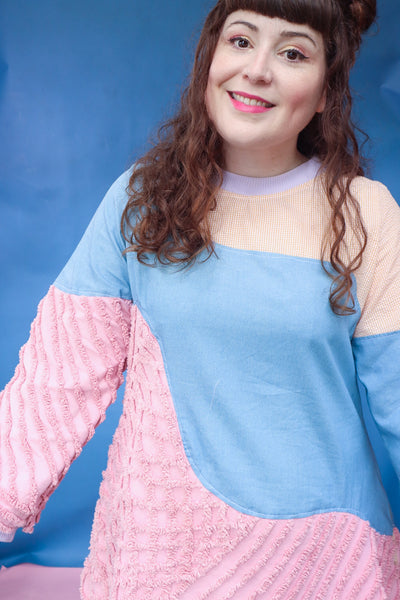 Space Race Dress - Pastel Waves