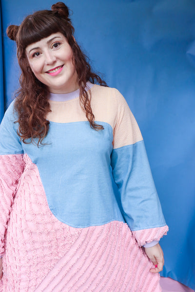Space Race Dress - Pastel Waves