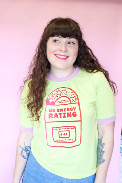 No Energy Rating T-shirt - Avocado Green
