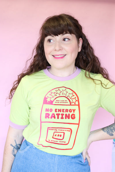No Energy Rating T-shirt - Avocado Green