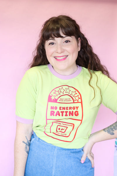No Energy Rating T-shirt - Avocado Green
