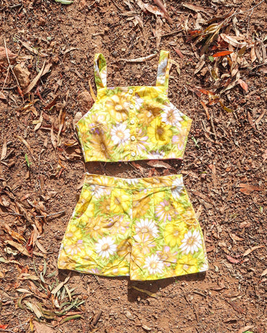 Golden Floral Twin Set - Small Batch