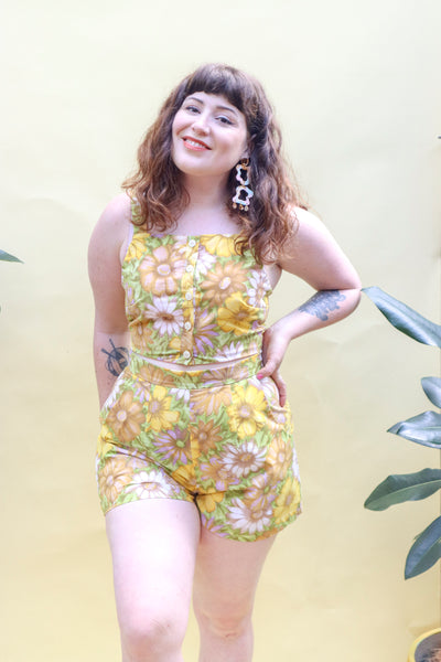 Golden Floral Twin Set - Small Batch