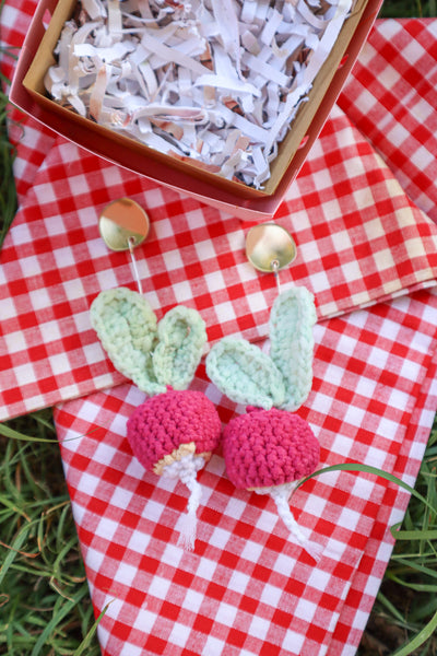 Radish Earrings - Handmade by Alice